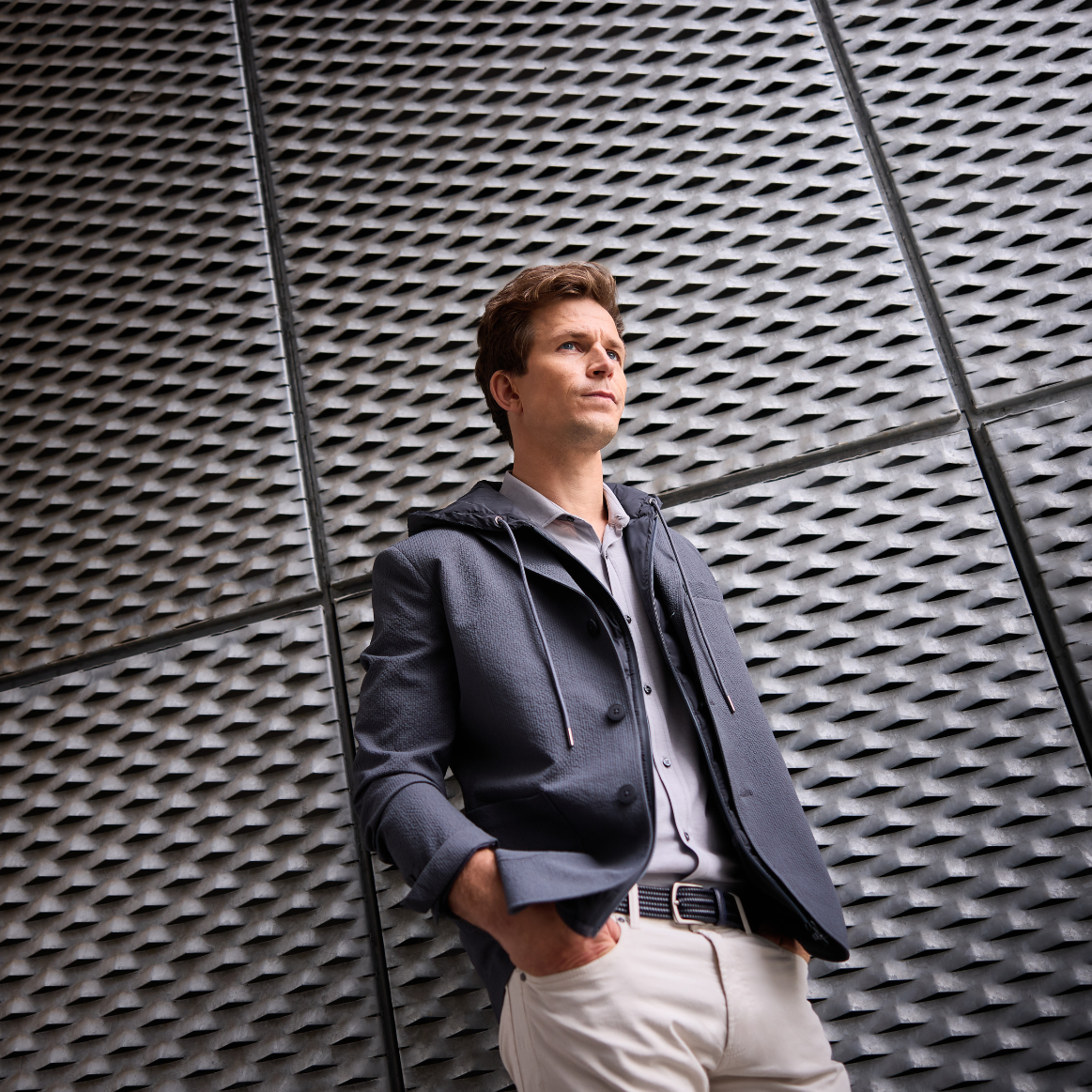 jacket and down vest outfit