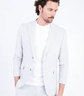 Checked stretch jacket