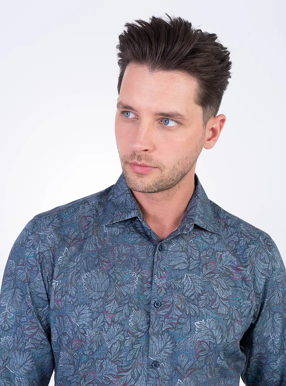 Cotton shirt with pattern