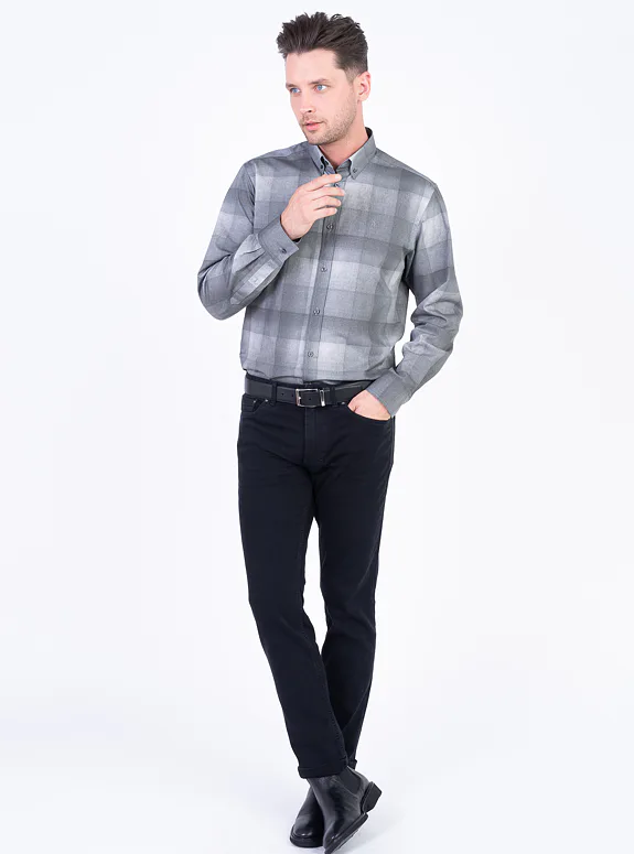 Cotton checked shirt