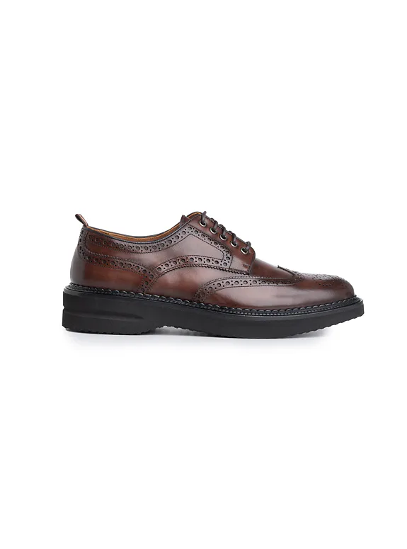 Leather casual shoes