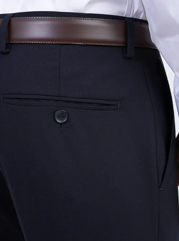 Dark blue stretch pants
