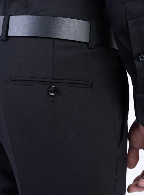 Black stretch pants
