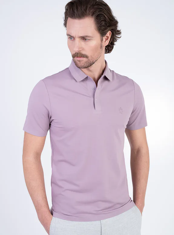 Cotton polo shirt with appliqué