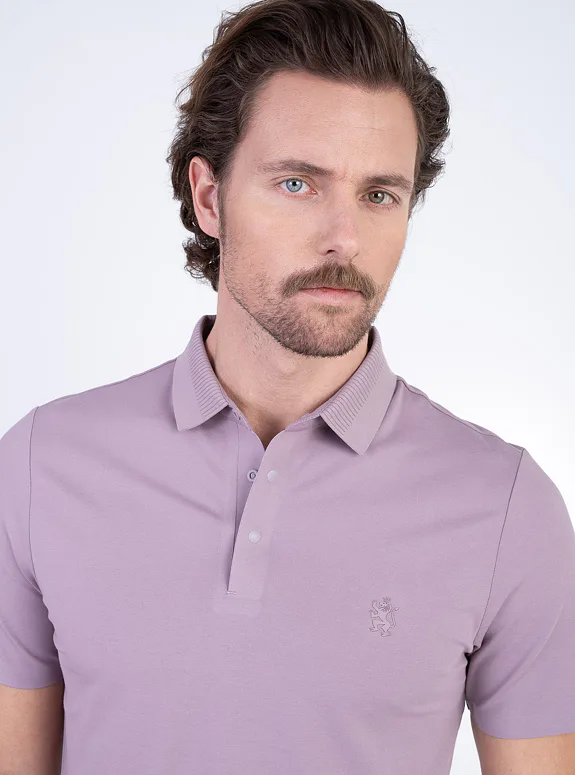 Cotton polo shirt with appliqué