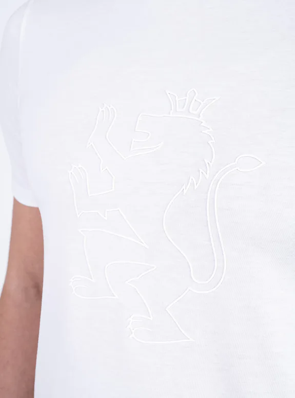 Cotton T-shirt with appliqué